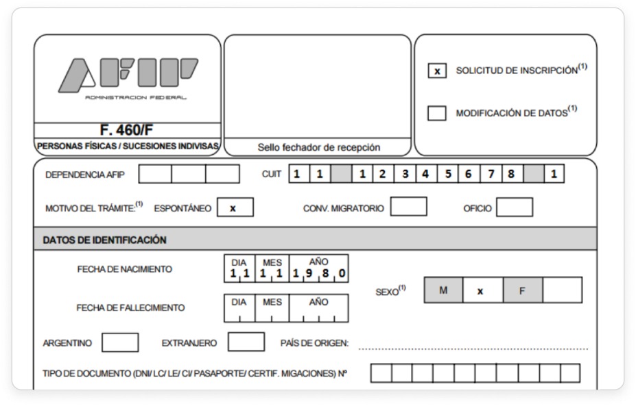 F-460 afip